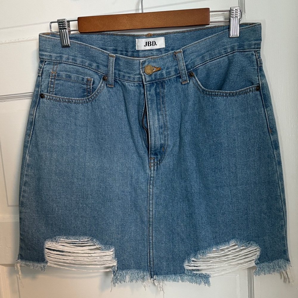 Women's Blue Denim Mini Skirt